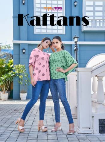Kaftans By Tips & Tops Fancy Fresh Printed Daily Wear Rayon Tops